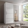 New Flat Packed 203cm Width Sliding Door Wardrobe - Image 7