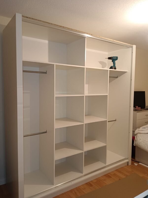 New Flat Packed 203cm Width Sliding Door Wardrobe