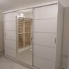New Flat Packed 250cm Width Sliding Door Wardrobe - Image 4