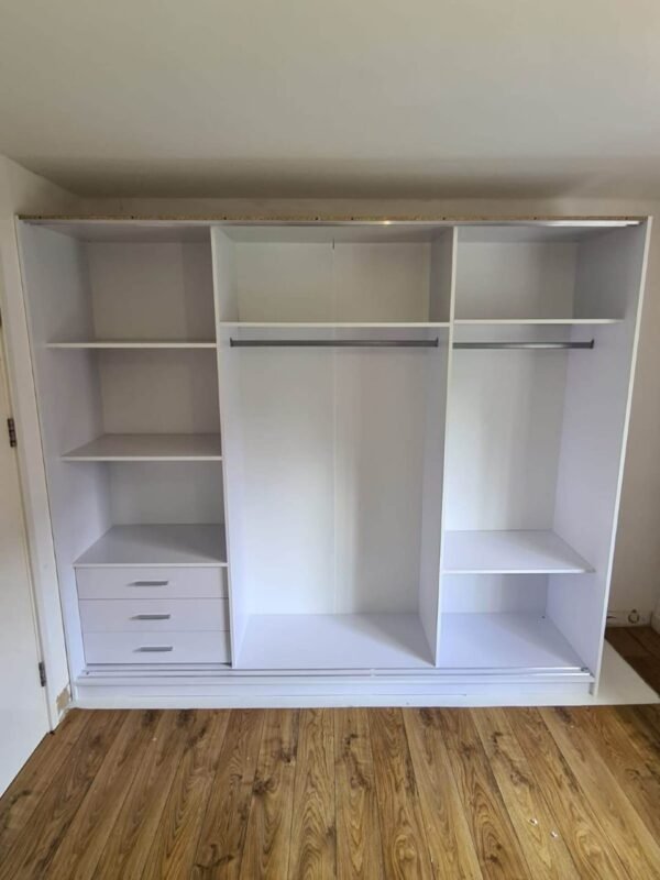 New Flat Packed 250cm Width Sliding Door Wardrobe
