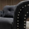 Elegance Plush Grey Armchair - Image 2