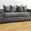 Malta Grey Fabric Corner Sofa Set - Image 6