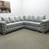 Malta Grey Fabric Corner Sofa Set - Image 2