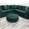 Malta Grey Fabric Corner Sofa Set - Image 4