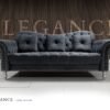 Elegance Plush Grey 3-Seater Sofa - Image 3