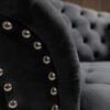 Elegance Plush Grey 2-Seater Sofa - Image 4