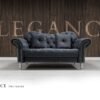Elegance Plush Grey 2-Seater Sofa - Image 3
