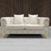Paris Chesterfield Plush 2-Seater Sofa - Image 2