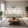 Paris Chesterfield Plush 3-Seater Sofa - Image 3