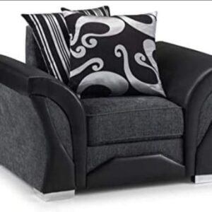 Shannon Charcoal Fabric Sofa Armchair